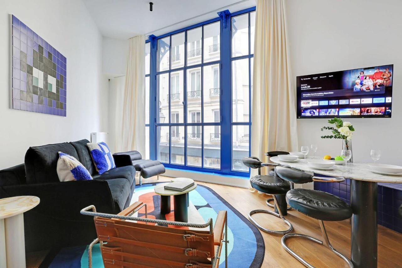 Stylish Parisian Loft 1Br6P - Sentier City Center Bagian luar foto